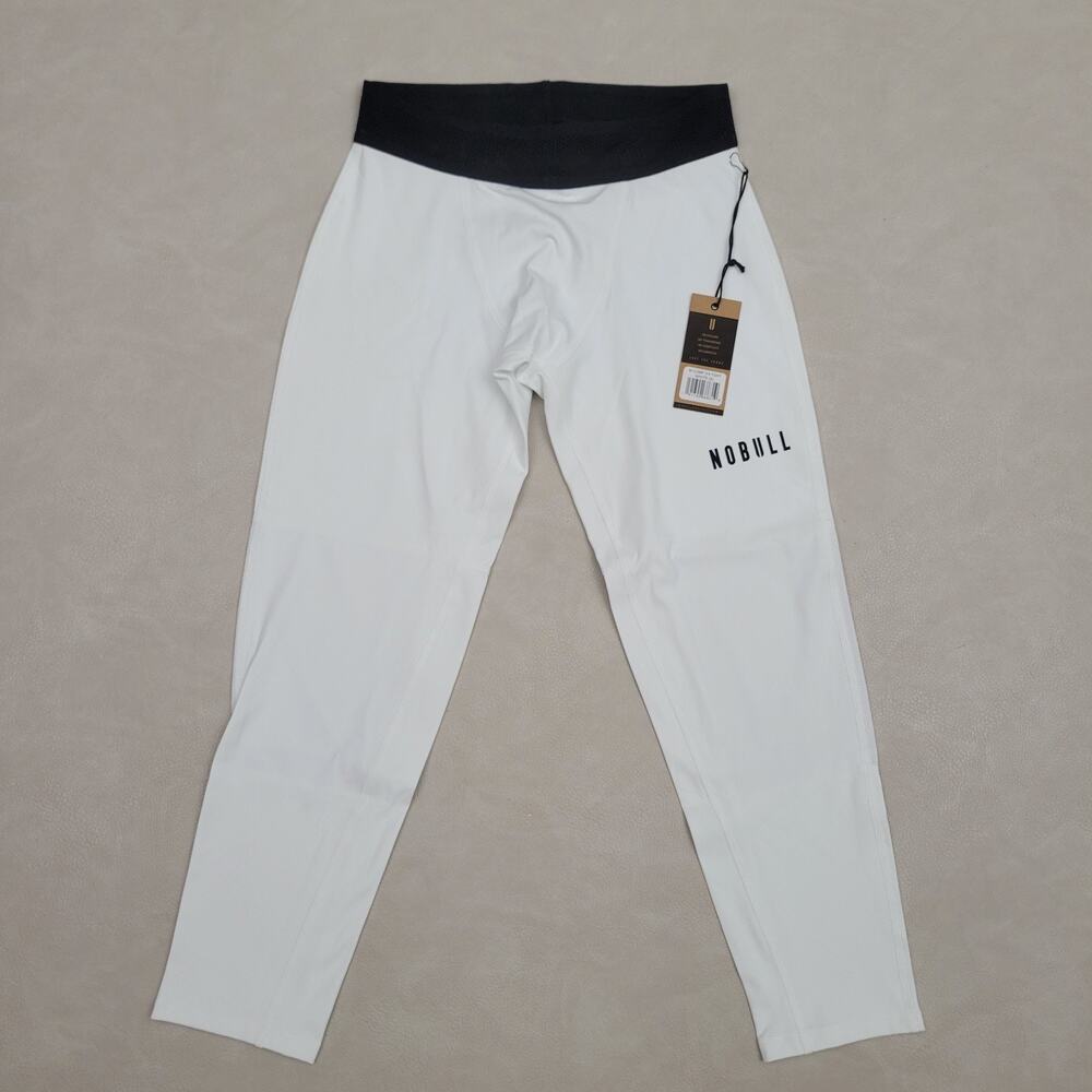 NoBull Compression 3/4 Tight White Mens Size Small - NWT